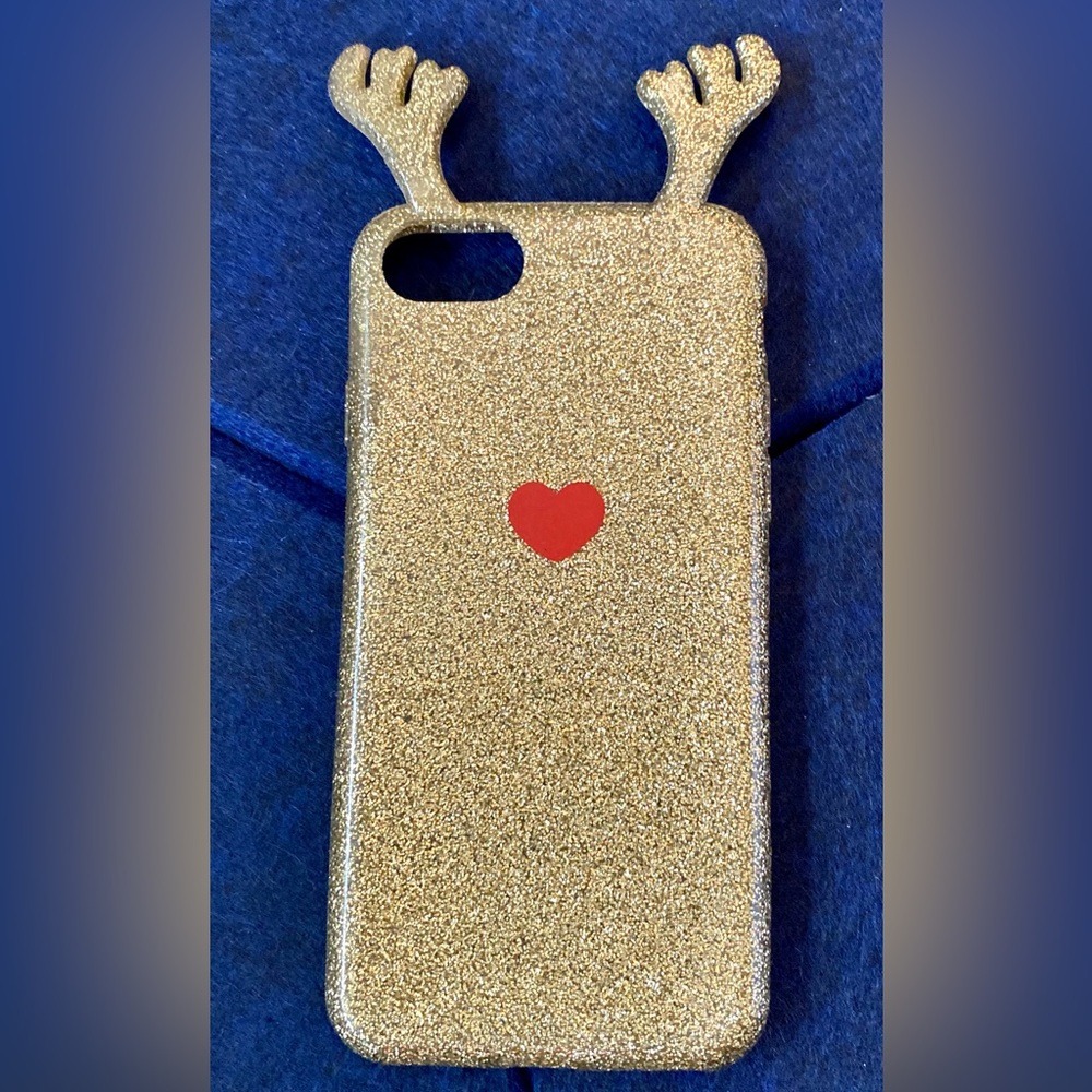 Reindeer glitter gold iPhone 7/8 case